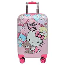 چمدان کودک دخترانه طرح kitty مدل MC700477 فانتزی چرخدار